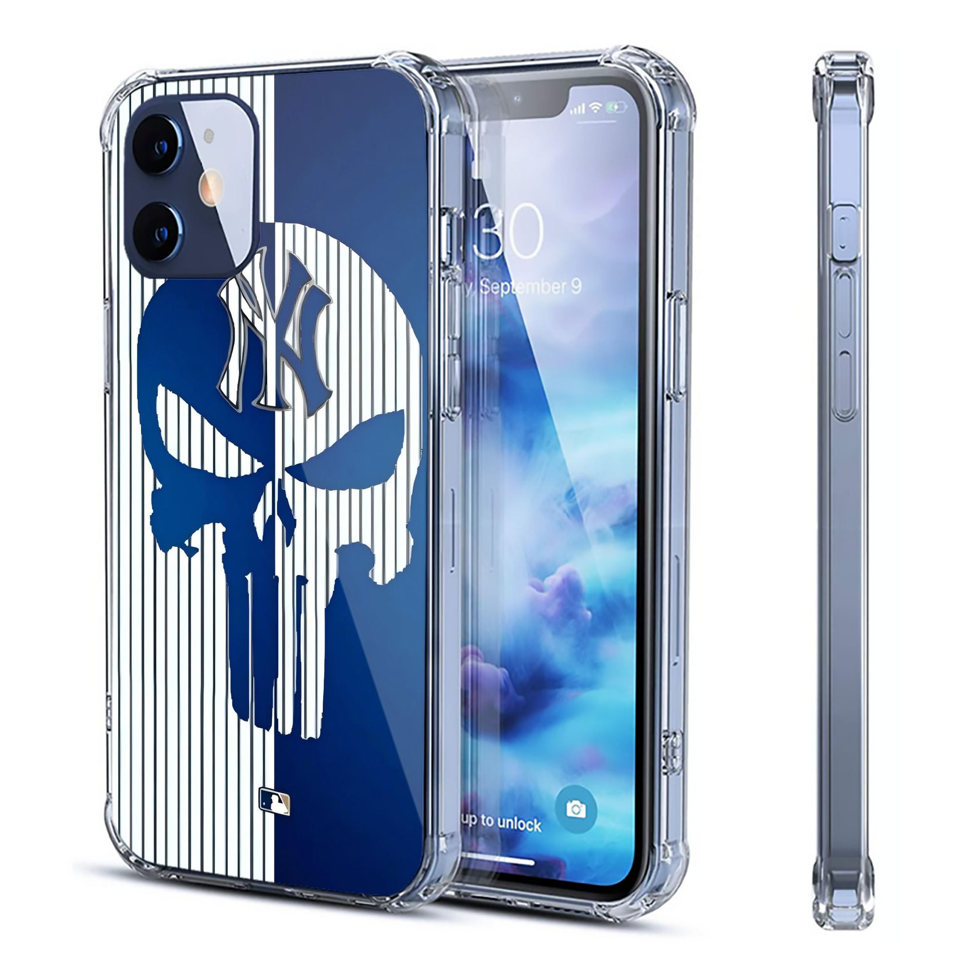 New York Yankees 154 Clear IPhone 12 Case – Soft TPU With UV Print – Enhanced Drop Protection, Precise Fit, Anti-Fingerprint, Customizable Design, Scratch-Resistant, Yellow-Resistant